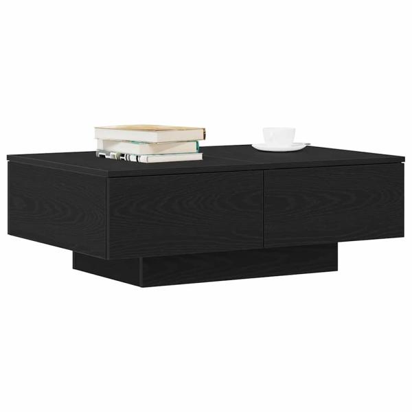 Couchtisch Schwarz Eiche 90x60x31 cm Holzwerkstoff