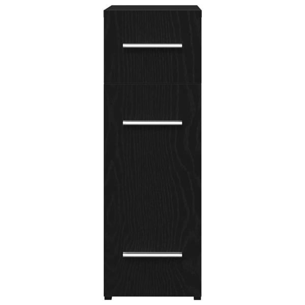 Apotheker-Schrank in Schwarz Eiche 20x45,5x60 cm aus Holzwerkstoff