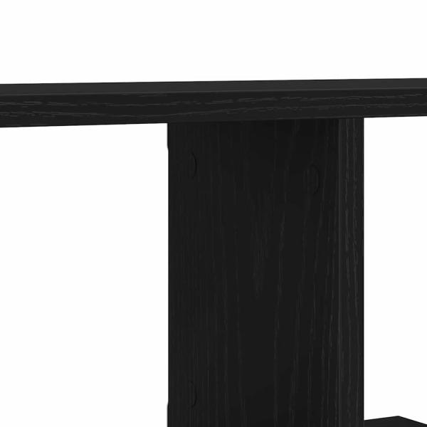 Wand-TV-Regal Schwarze Eiche 125x18x23 cm Holzwerkstoff