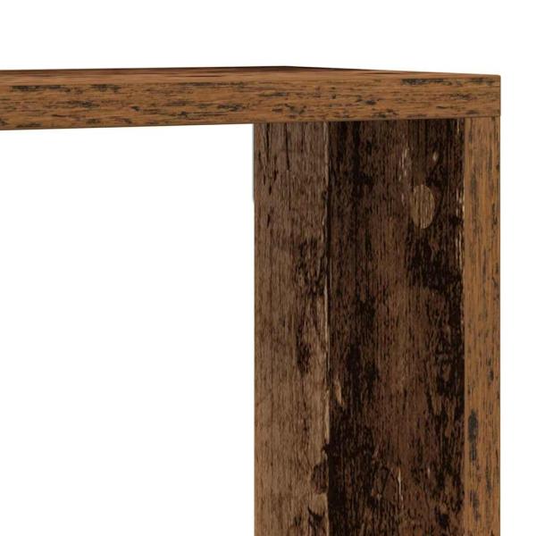 Wandregale 2er Set Altes Holz 80x15x26 cm Holzwerkstoff