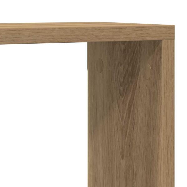 Wandregale 2er Set Artisan Eiche 80x15x26 cm Holzwerkstoff