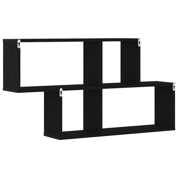 Schwarzer Eichenschrank 76x15x53 cm aus Holzwerkstoff