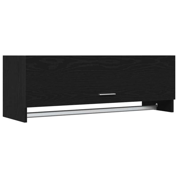 Kleiderschrank schwarz Eiche 100 x 32,5 x 35 cm Holzwerkstoff