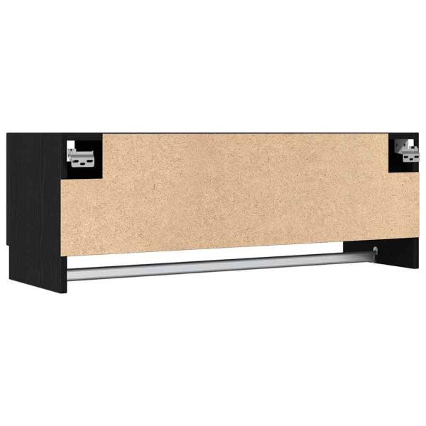 Kleiderschrank schwarz Eiche 100 x 32,5 x 35 cm Holzwerkstoff