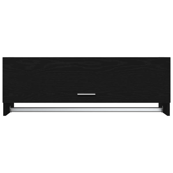 Kleiderschrank schwarz Eiche 100 x 32,5 x 35 cm Holzwerkstoff