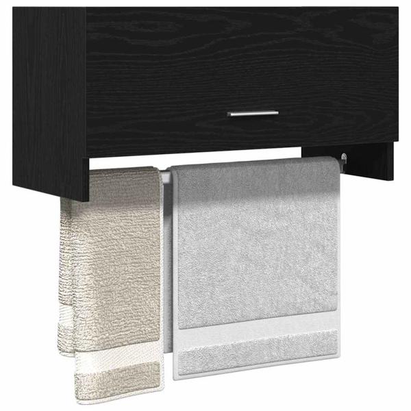 ARDEBO.de - Kleiderschrank Schwarz Eiche 70x32,5x35 cm