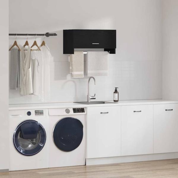 Kleiderschrank Schwarz Eiche 70x32,5x35 cm