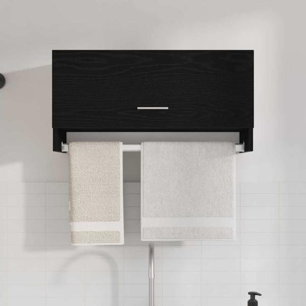 Kleiderschrank Schwarz Eiche 70x32,5x35 cm