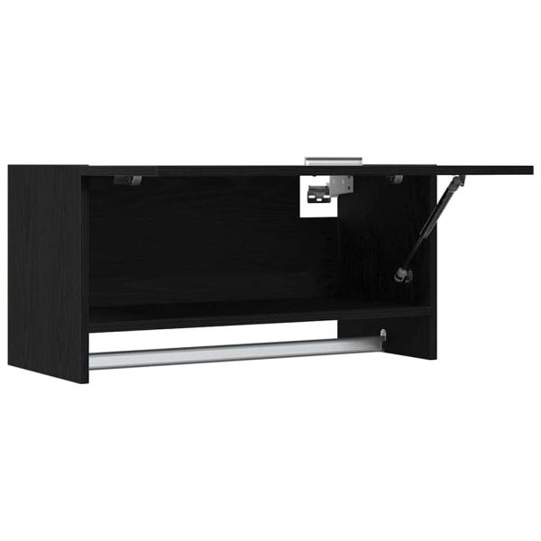 Kleiderschrank Schwarz Eiche 70x32,5x35 cm