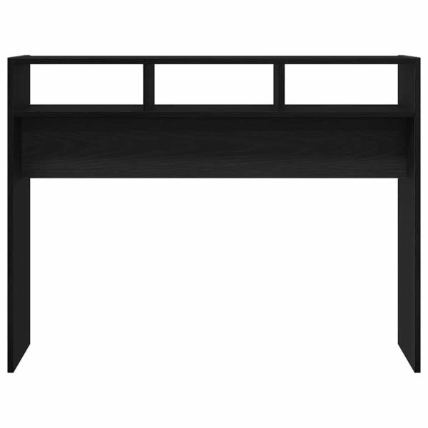 Konsolentisch Schwarz Eiche 105x30x80 cm