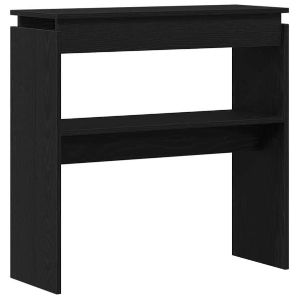 Konsolentisch Schwarz Eiche 80x30x80 cm aus Ingenieurholz