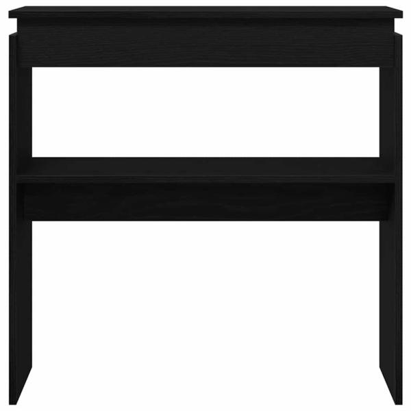 Konsolentisch Schwarz Eiche 80x30x80 cm aus Ingenieurholz