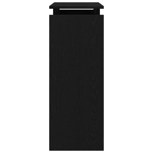 Konsolentisch Schwarz Eiche 80x30x80 cm aus Ingenieurholz