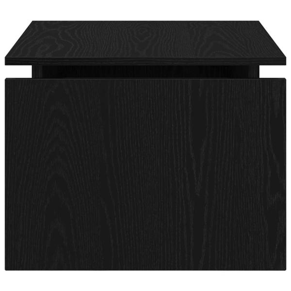 Couchtisch Schwarz Eiche 68x38x50 cm Ingenie Holz