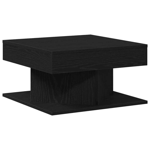 Couchtisch Schwarz Eiche 57x57x30 cm aus Ingenieurholz