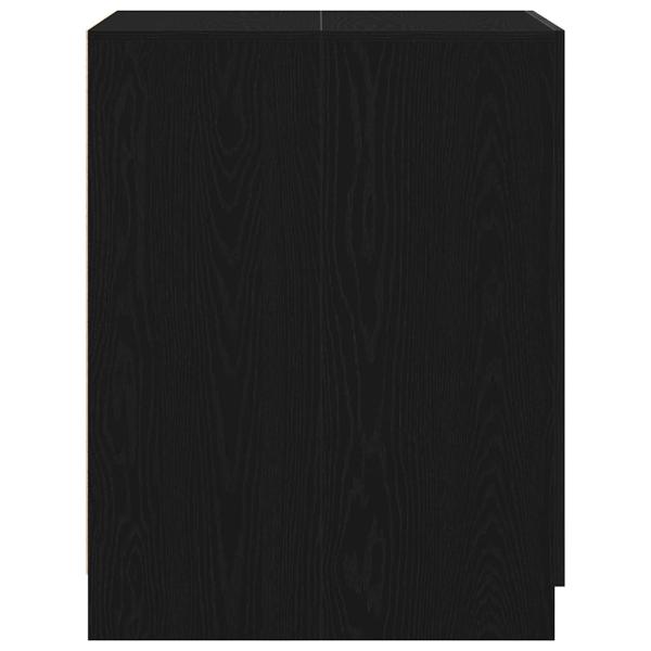 Waschmaschinen-Schrank Schwarze Eiche 70,5x71,5x91,5 cm Holzwerkstoff