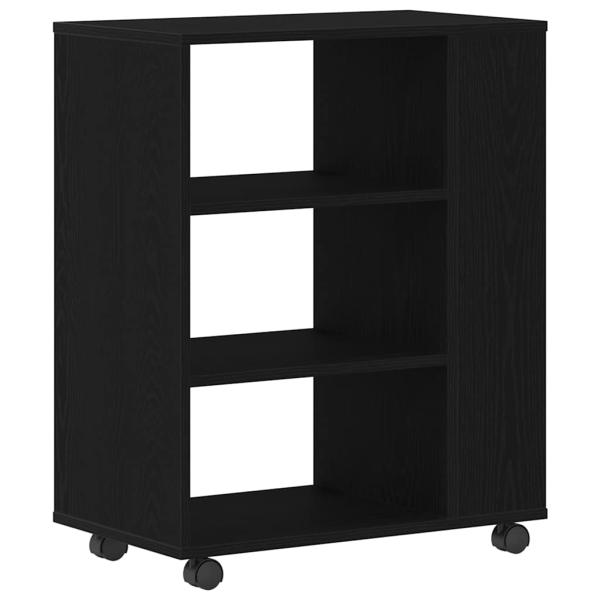 Rollschrank Schwarz Eiche 60x35x75 cm Material
