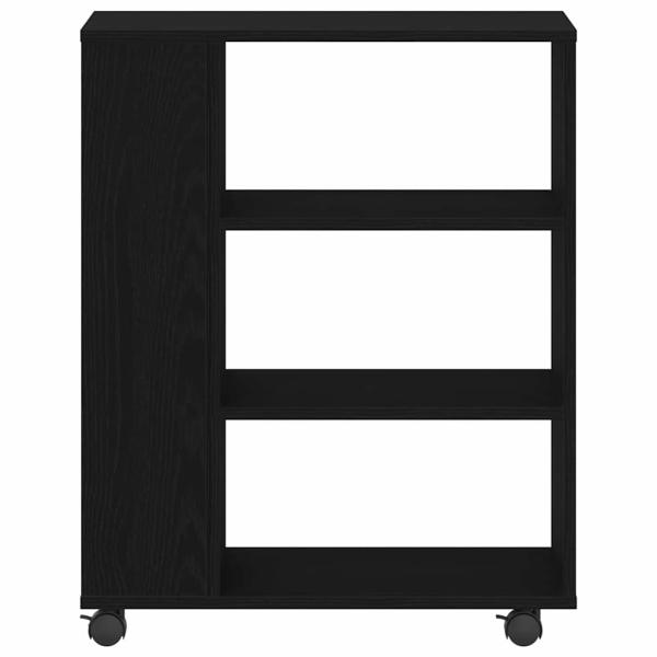 Rollschrank Schwarz Eiche 60x35x75 cm Material