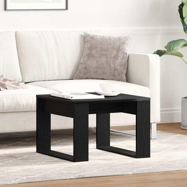 ARDEBO.de - Beistelltisch Schwarze Eiche 50x50x35 cm aus Ingenieurholz