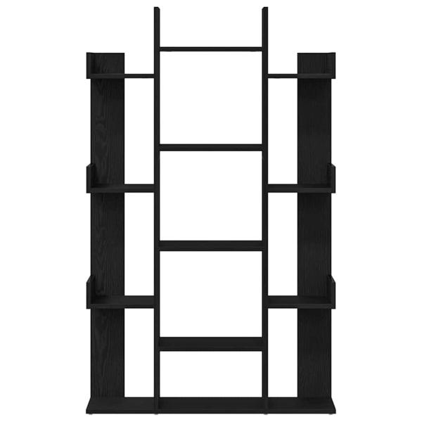 Bücherregal Schwarz Eiche 86x25,5x140 cm Holzwerkstoff