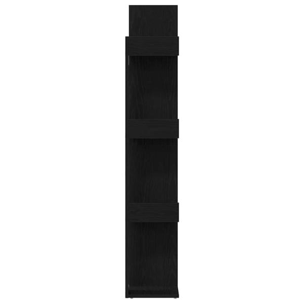 Bücherregal aus schwarzer Eiche 48x25,5x140 cm aus Ingenieurholz