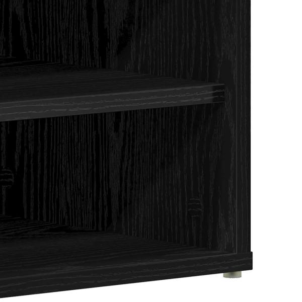 Schuhschrank Schwarze Eiche 60x35x70 cm Holzwerkstoff