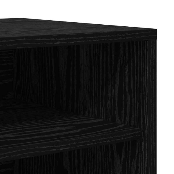 Schuhschrank Schwarze Eiche 60x35x70 cm Holzwerkstoff