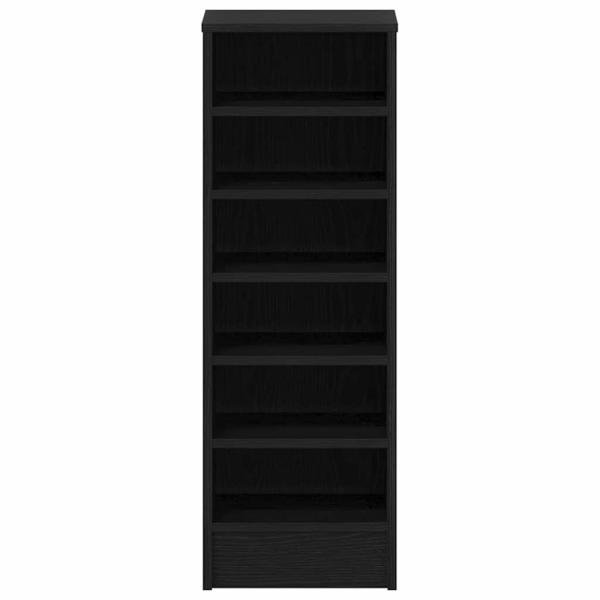 Schuhschrank Schwarz Eiche 31,5x35x90 cm Holzwerkstoff