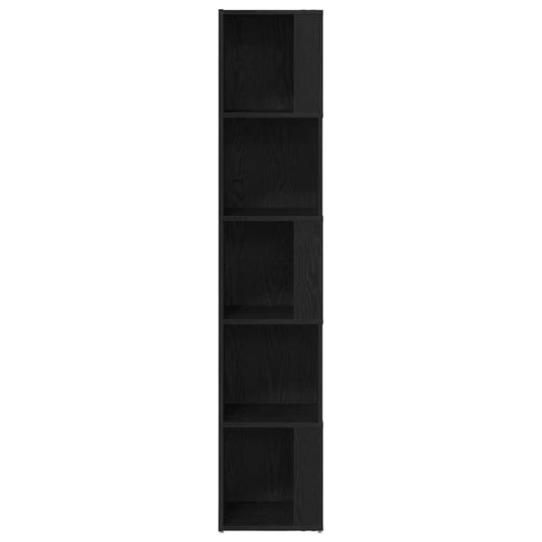 Eckschrank Schwarz Eiche 33x33x164,5 cm Holzwerkstoff