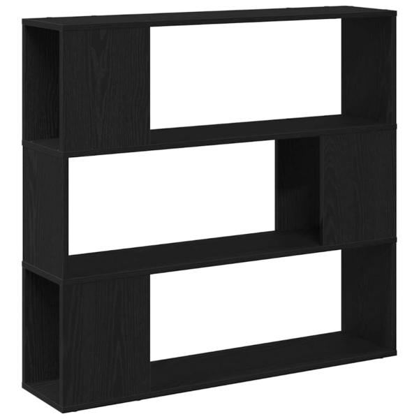 Bücherregal Schwarz Eiche 100x24x94 cm Holzwerkstoff