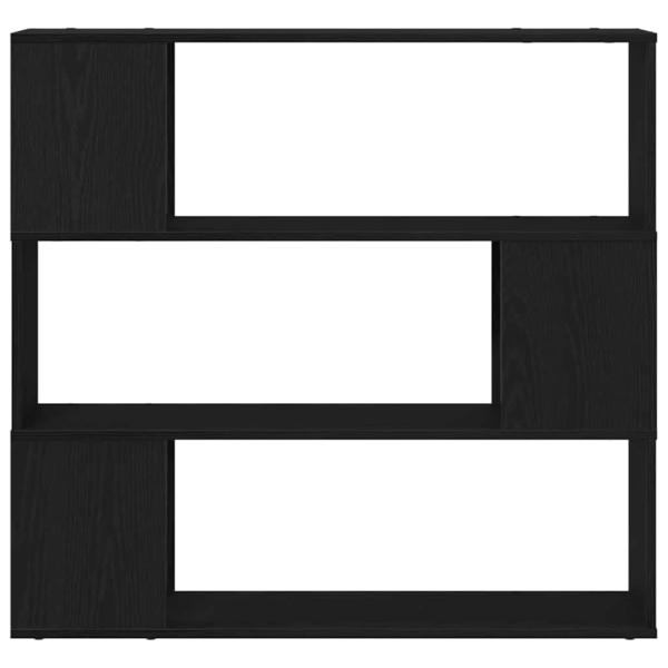 Bücherregal Schwarz Eiche 100x24x94 cm Holzwerkstoff