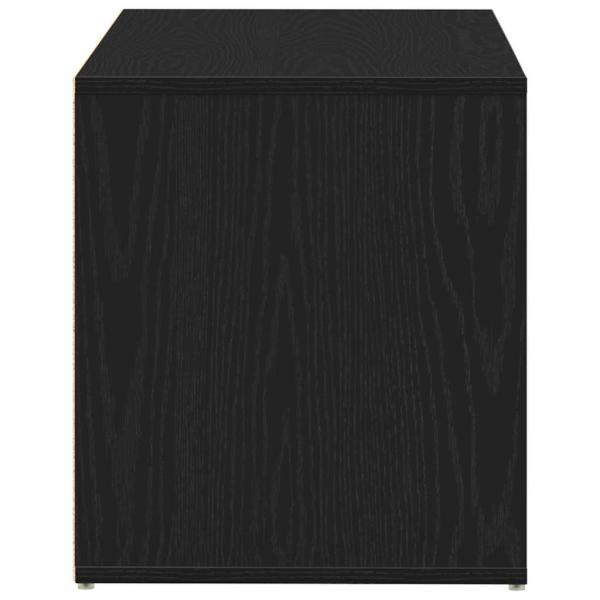 Bank Schwarz Eiche 80x40x45 cm aus Spanplatte
