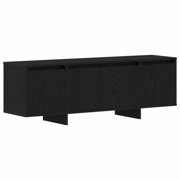 TV-Schrank Schwarz Eiche 120x30x40,5 cm Holzwerkstoff
