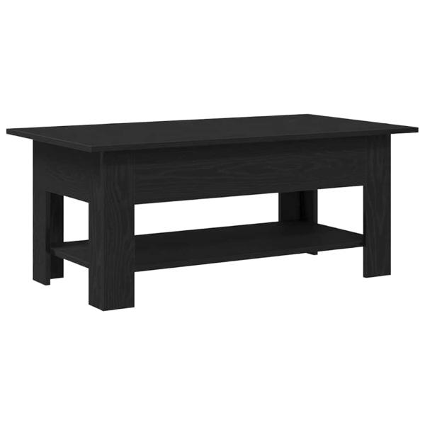 Couchtisch Schwarz Eiche 102x55x42 cm Ingenieure Holz