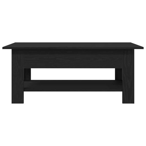 Couchtisch Schwarz Eiche 102x55x42 cm Ingenieure Holz