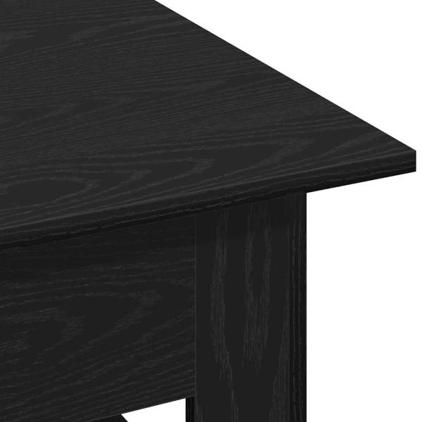 Couchtisch Schwarz Eiche 102x55x42 cm Ingenieure Holz