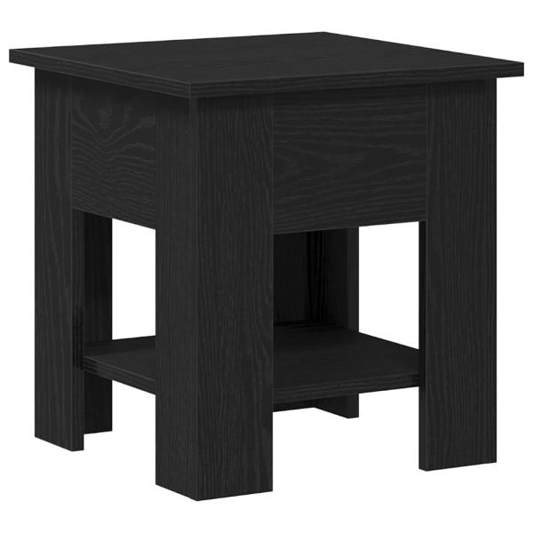 Couchtisch Schwarzes Eichenholz 40x40x42 cm Holzwerkstoff