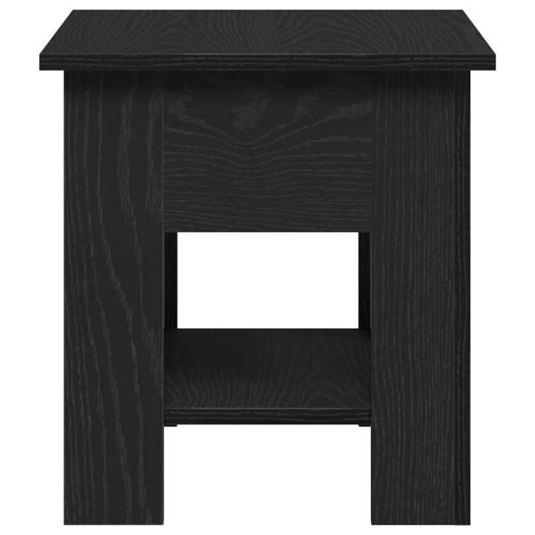 Couchtisch Schwarzes Eichenholz 40x40x42 cm Holzwerkstoff