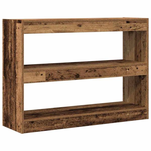 Bücherregal/Raumteiler aus altem Holz, 100x30x72 cm, aus hochwertigem Holz gefertigt