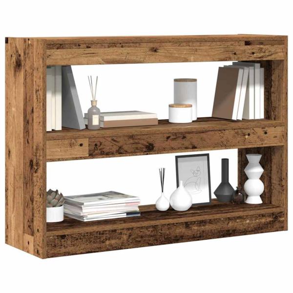 Bücherregal/Raumteiler aus altem Holz, 100x30x72 cm, aus hochwertigem Holz gefertigt
