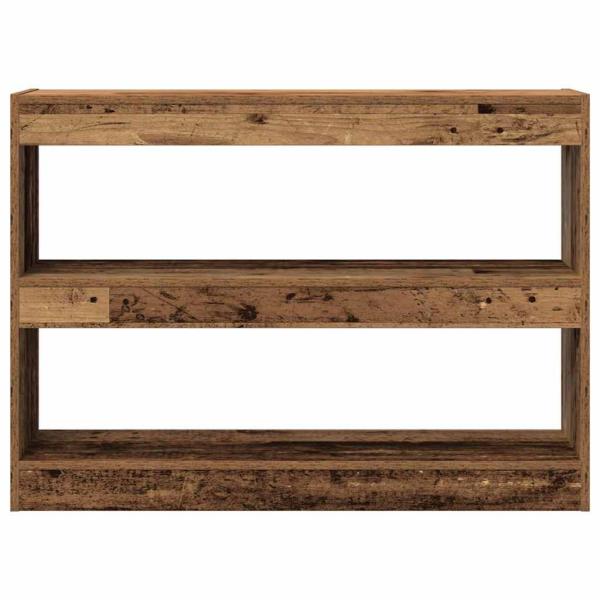 Bücherregal/Raumteiler aus altem Holz, 100x30x72 cm, aus hochwertigem Holz gefertigt