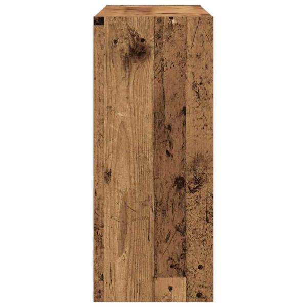 Bücherregal/Raumteiler aus altem Holz, 100x30x72 cm, aus hochwertigem Holz gefertigt