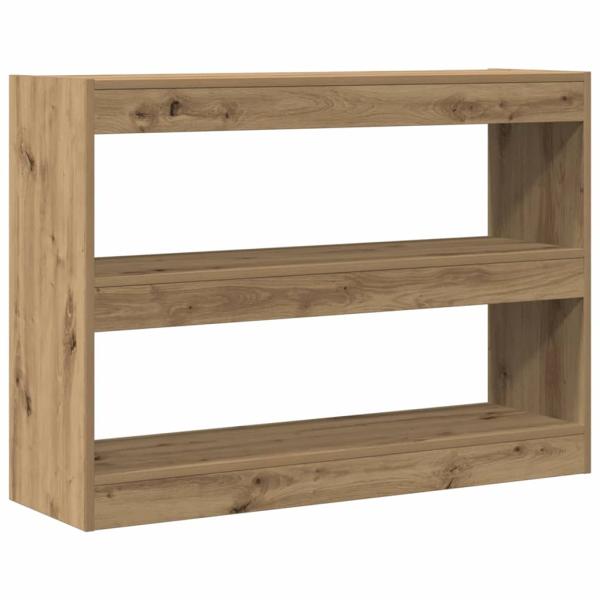 Bücherregal/Raumteiler - Artisan Eiche - 100x30x72 cm - Hergestellt aus Holzwerkstoff