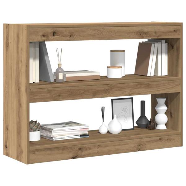 Bücherregal/Raumteiler - Artisan Eiche - 100x30x72 cm - Hergestellt aus Holzwerkstoff