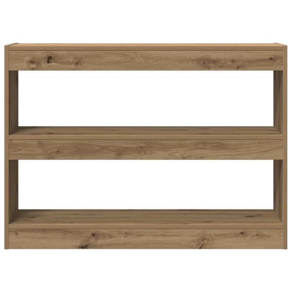 Bücherregal/Raumteiler - Artisan Eiche - 100x30x72 cm - Hergestellt aus Holzwerkstoff