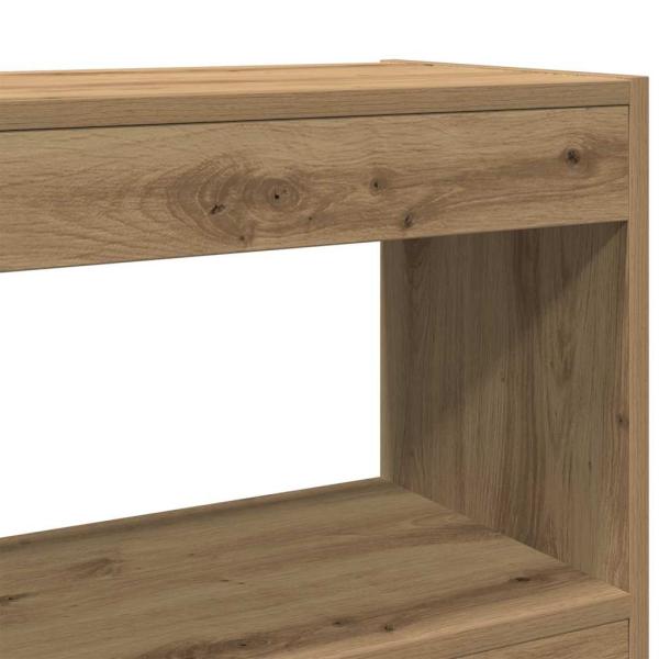 Bücherregal/Raumteiler - Artisan Eiche - 100x30x72 cm - Hergestellt aus Holzwerkstoff