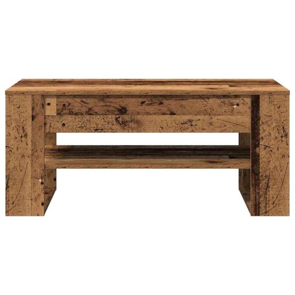 Couchtisch aus altem Holz 102x55x45 cm, technisches Holz