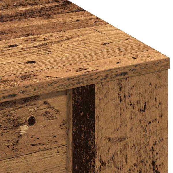 Couchtisch aus altem Holz 102x55x45 cm, technisches Holz