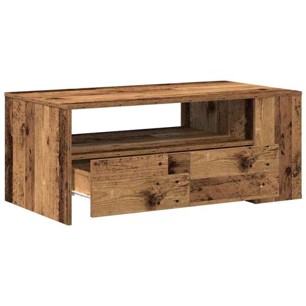 Couchtisch Alte Holz 102x55x43,5 cm Ingenieurholz