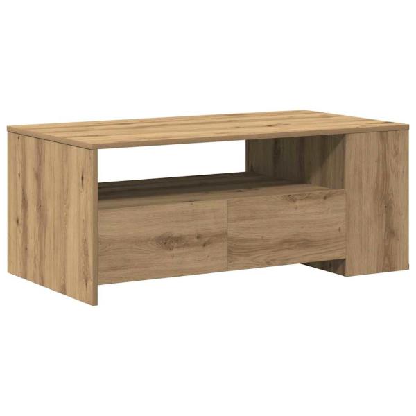Couchtisch - Artisan-Eiche - 102x55x43,5 cm - Hergestellt aus Holzwerkstoff